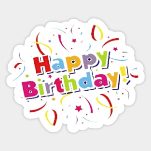 Happy Birthday celebration Sticker